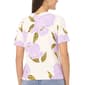 Womens Cece Short Sleeve Hydrangea Floral Sweater - image 2