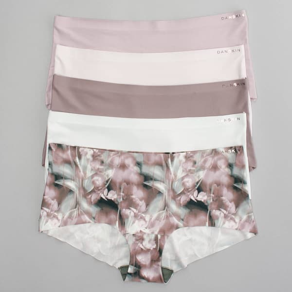 Womens Danskin 5pk. Laser Micro Boyshort Panties DS9009-5PKDR