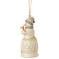 Jim Shore Woodland Snowman Holding Fawn Ornament - image 2