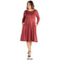 Plus Size 24/7 Comfort Apparel Fit N' Flare Dress - image 8