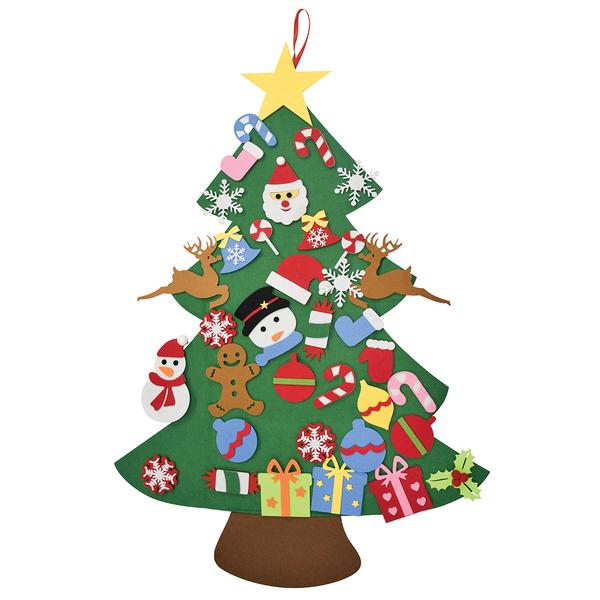 Felt Christmas Tree with 36 Ornaments - image 
