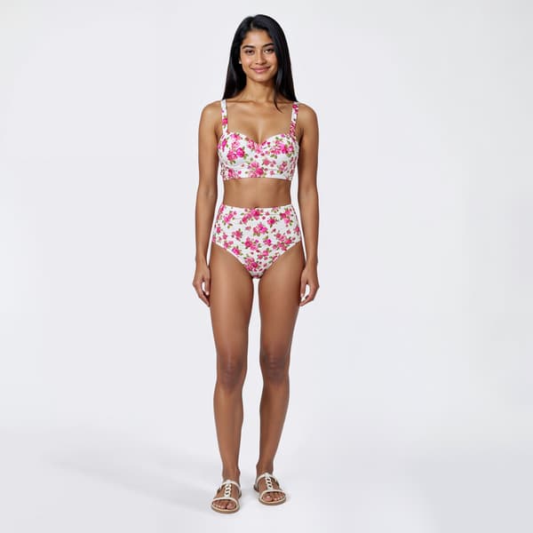 Juniors Betsey Johnson Floral Corset Set - image 