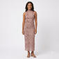 Juniors Madden Girl Mesh Funnel Neck Midi Dress - Taupe - image 1