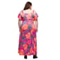 Plus Size 24/7 Comfort Apparel Paisley Cold Shoulder Maxi Dress - image 3