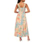 Womens MSK Sleeveless Smock Back Foil Floral Challis Midi Dress - image 2