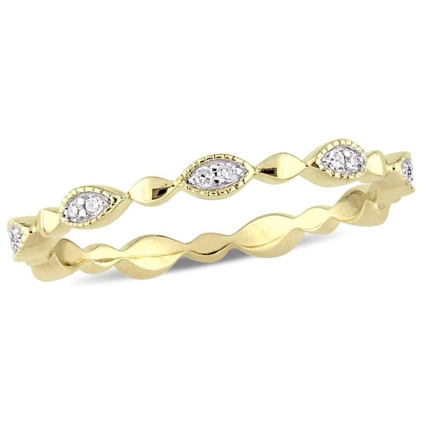 Diamond Classics&#40;tm&#41; 10kt. Gold 1/10ct. Diamond Anniversary Ring
