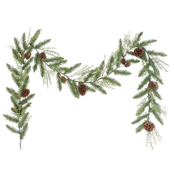 Puleo International 9ft. Artificial Cypress Garland - image 