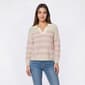 Womens 99 Jane Street Long Sleeve Collared Stripe Sweater - image 1