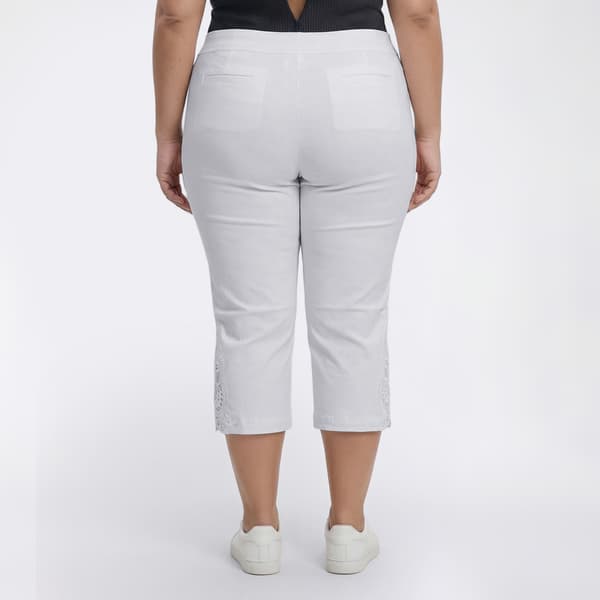 Plus Size Briggs Crochet Hem Luxe Millennium Capris