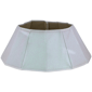 Northlight Shiny White Fabric Hexagonal Christmas Tree Collar - image 1