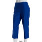 Womens Briggs Luxe Pull On Millennium Bar Detail Hem Capri Pants - image 3
