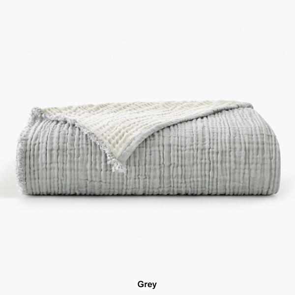 Truly Soft Textured Organic Throw Blanket