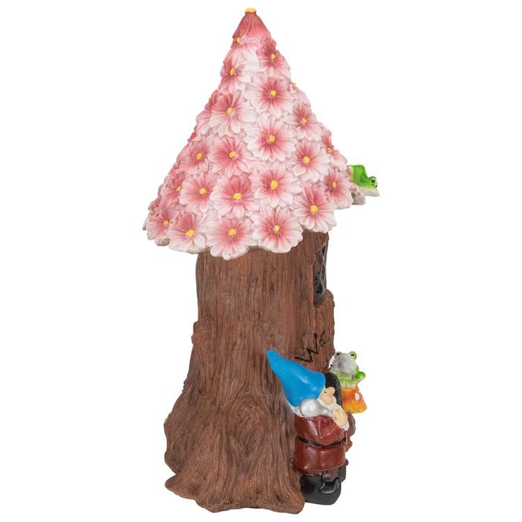 Northlight Seasonal 14in. Gnome Tree House Garden Statue