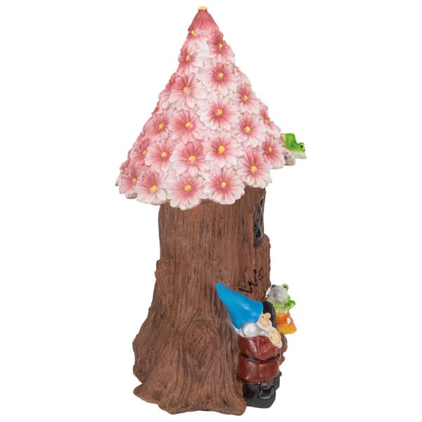 Northlight Seasonal 14in. Gnome Tree House Garden Statue