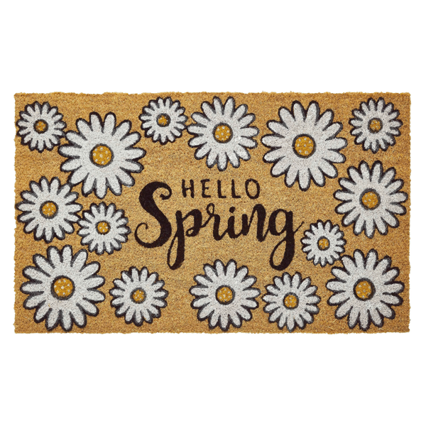 VCNY Home Hello Spring Floral Outdoor Coir Doormat