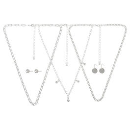 Ashley Cooper&#8482; Silver Necklace & Earrings Travel Pouch Set