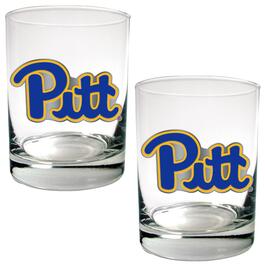NCAA Pittsburgh Panthers Rocks Glass Set