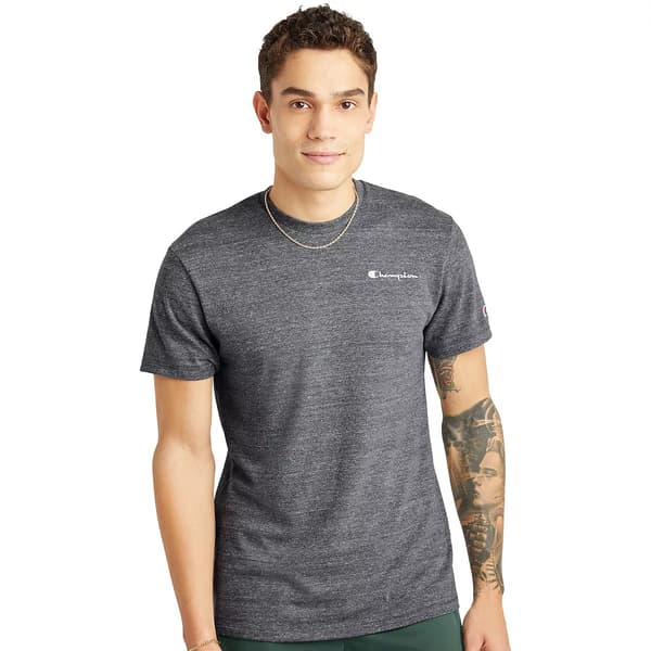 Mens Champion Classic Powerblend Small Script Tee - image 