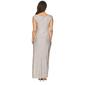 Womens Connected Apparel Sleeveless Drape Neck Foil Knit Gown - image 2