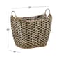 9th & Pike&#174; Large Black Diamond Pattern Seagrass Basket - image 6