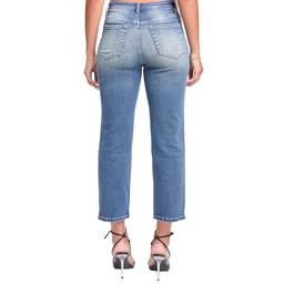 Juniors YMI® High Rise Cropped Ankle 27in. Straight Leg Jeans