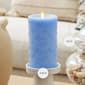 Luminaria 3x6.5 Embossed Mermaid Flameless Pillar Candle - image 4