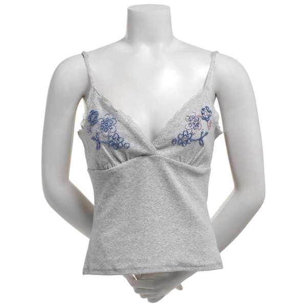 Juniors Madden Girl Lace Trim Camisole w/ Embroidered Bust