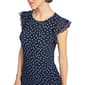 Womens Tommy Hilfiger Ruffle Trim Mixed Media Dot A-Line Dress - image 4
