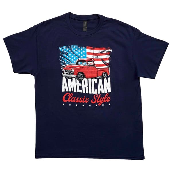 Mens Home of the Brave Classic Pickup Short Sleeve Graphic Tee - image 