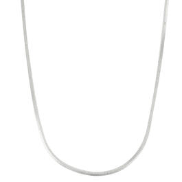 Sterling Silver Snake Square Chain 18in. Necklace