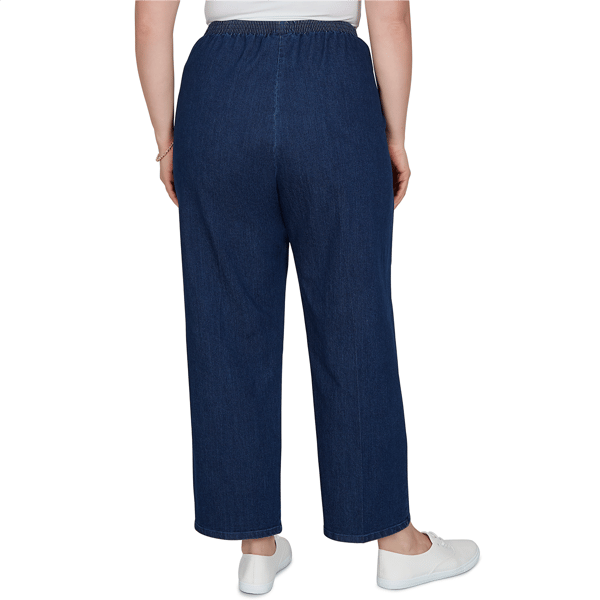 Plus Size Alfred Dunner Tuscany Pull On Jeans - Short Length