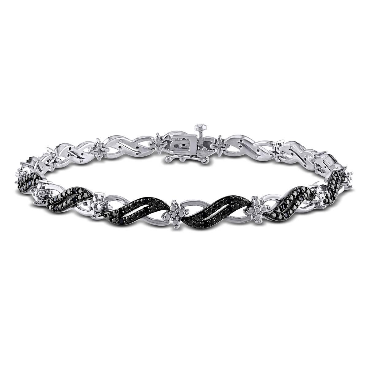 Radiant Rainbow™ 1/4ctw. Diamond Infinity Link Bracelet