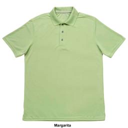 Mens Architect® Solid Mesh Stitch Short Sleeve Golf Polo