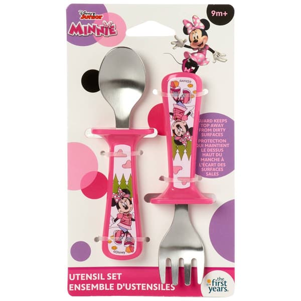 Toddler Girl The First Years(R) 2pk. Minnie Mouse Utensils - image 