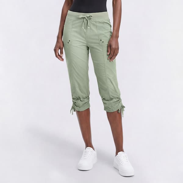 Womens da-sh Emma Ruched Hem Capri Pants
