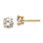 Pure Fire 14kt. Gold 1 1/2ctw. 4-Prong Lab Grown Diamond Earrings - image 1