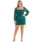 Juniors Plus Jump Ruched Sheath Dress - image 1