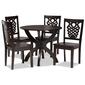 Baxton Studio Wanda Dark Brown Finished Wood 5pc. Dining Set - image 1