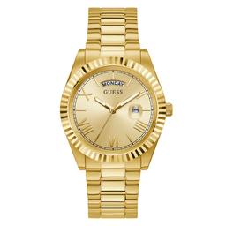 Mens Guess Gold Tone Stainless Steel Watch - GW0265G2