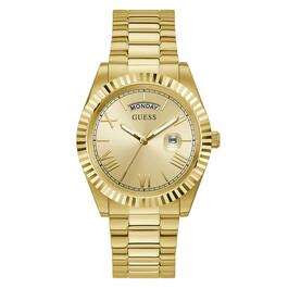 Mens Guess Gold Tone Stainless Steel Watch - GW0265G2