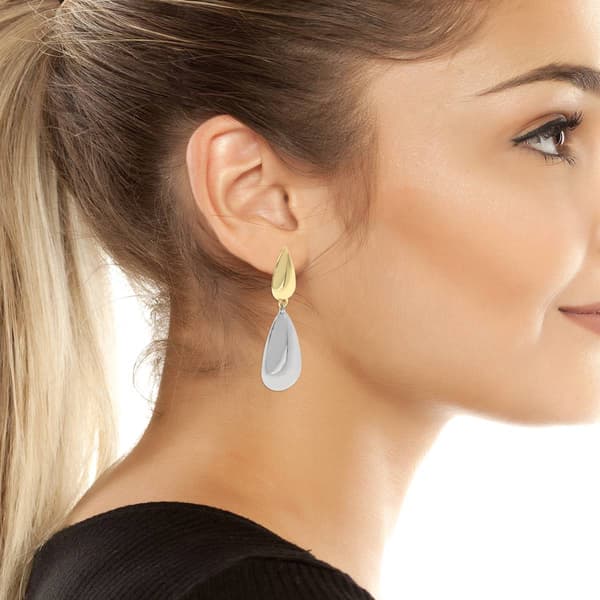 Steve Madden Teardrop Coordinating Mismatch Drop Earrings