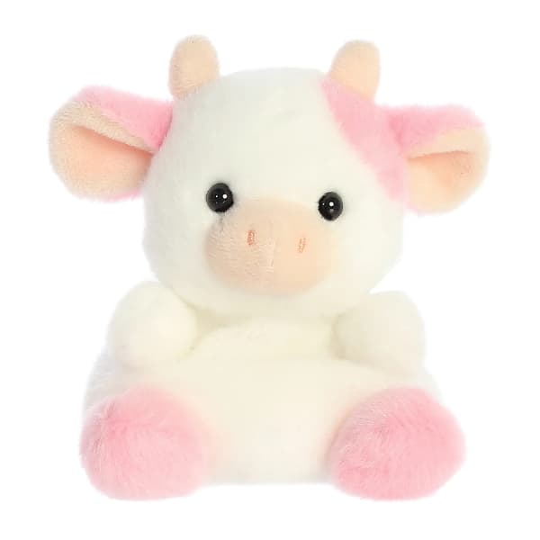 Palm Pals&#40;tm&#41; 6in. Belle Strawberry Cow&#40;tm&#41; Eco Friendly Plush Beanie - image 