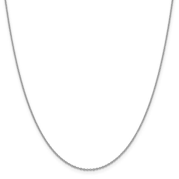 Gold Classics&#40;tm&#41; 1.40mm. White Gold Polished Cable Necklace - image 