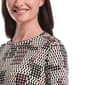 Womens Rafaella® Crew Neck Long Sleeve Geometric Blouse - image 4