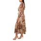 Womens MSK Abstract Keyhole Neck Tier Midi Dress - image 3