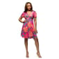 Womens 24/7 Comfort Apparel Pink Paisley Empire Waist Dress - image 1