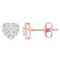Nova Star(R) Rose Gold Lab Grown Diamond Heart Stud Earrings - image 1