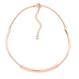 Wearable Art Hard Frontal Collar Rose Gold Necklace