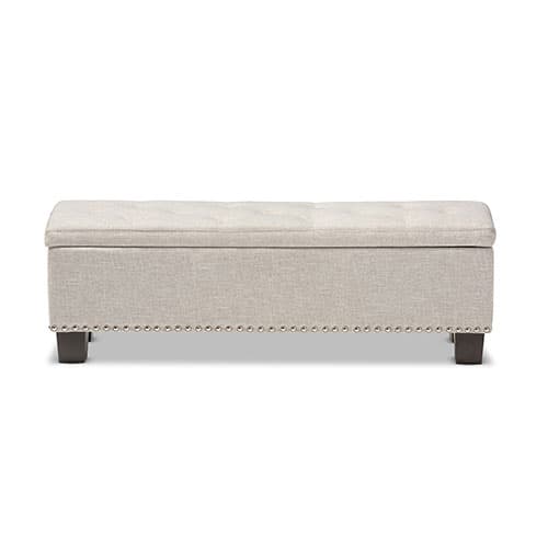Baxton Studio Hannah Storage Ottoman Bench
