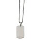 Mens Gentlemen's Classics&#8482; Steel Rounded Edge Dog Tag Necklace - image 2